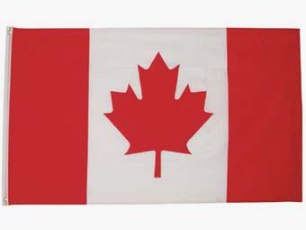 Flag, Canada, polyester, size 90 x 150 cm