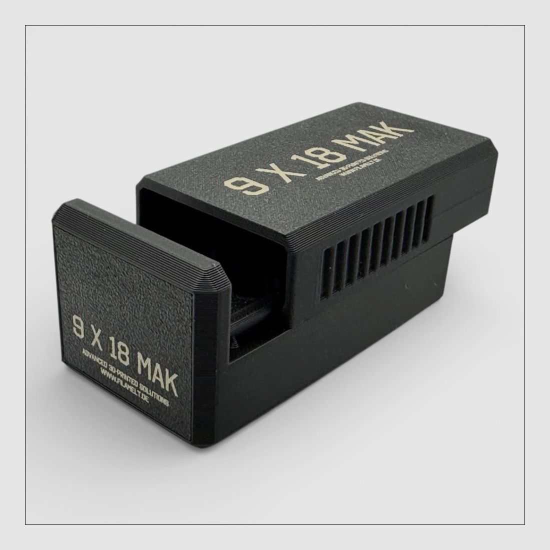 Filamelt Munitionsbox / 9mm Mak (9x18) / ‘Schiebedeckel’ / Patronenbox, Ammo Box