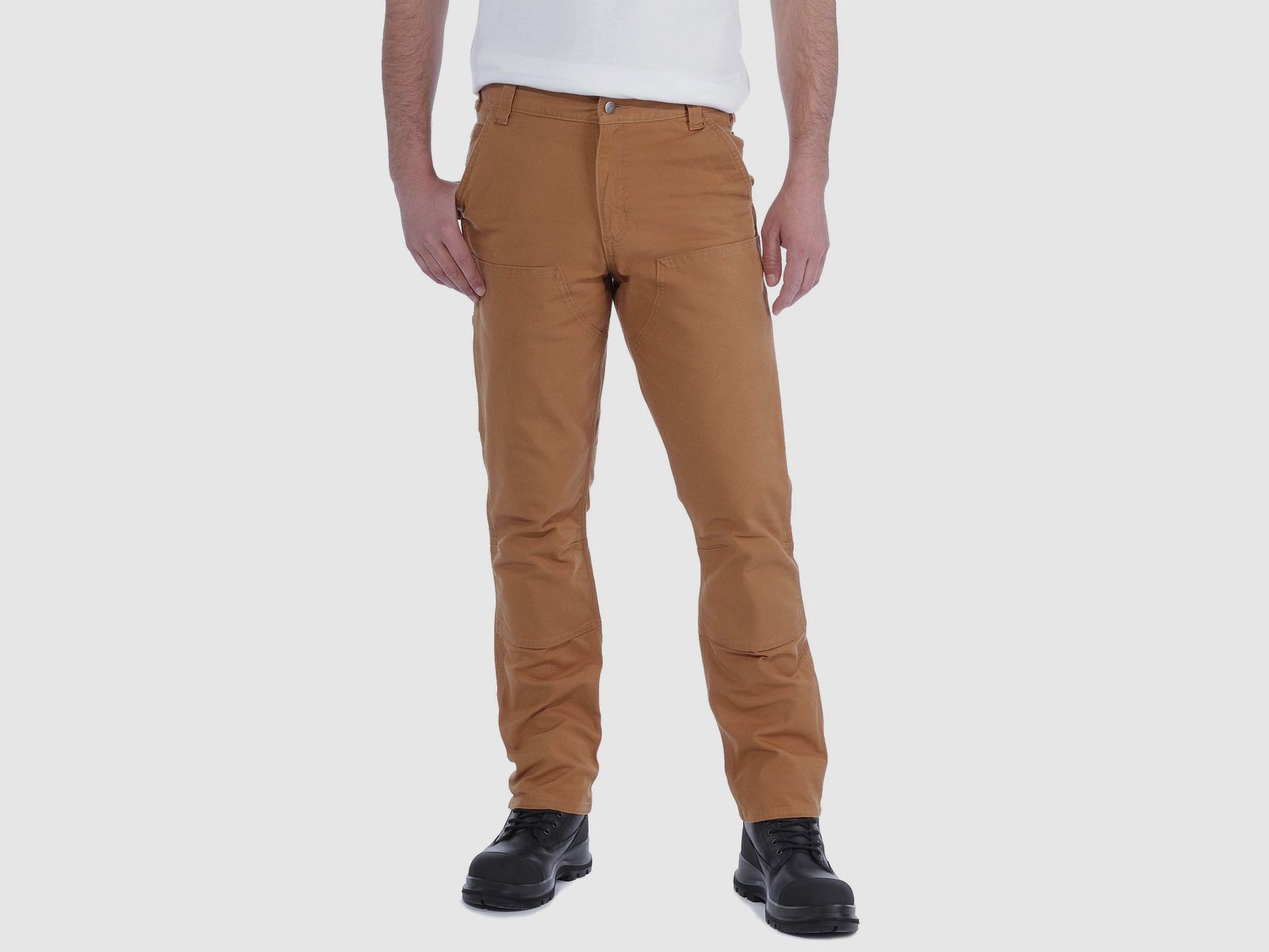 Carhartt Stretch Duck Double Front Hose Herren Brown - W32/L32