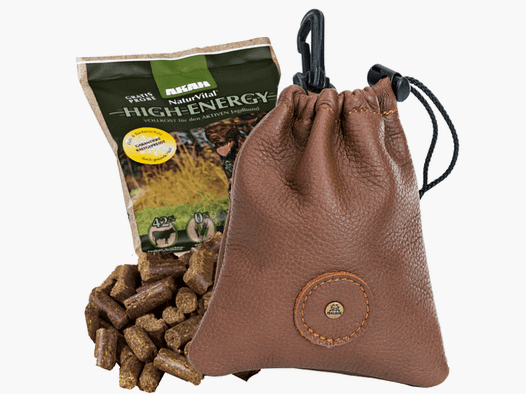 AKAH Bolsa de golosinas de cuero de alce