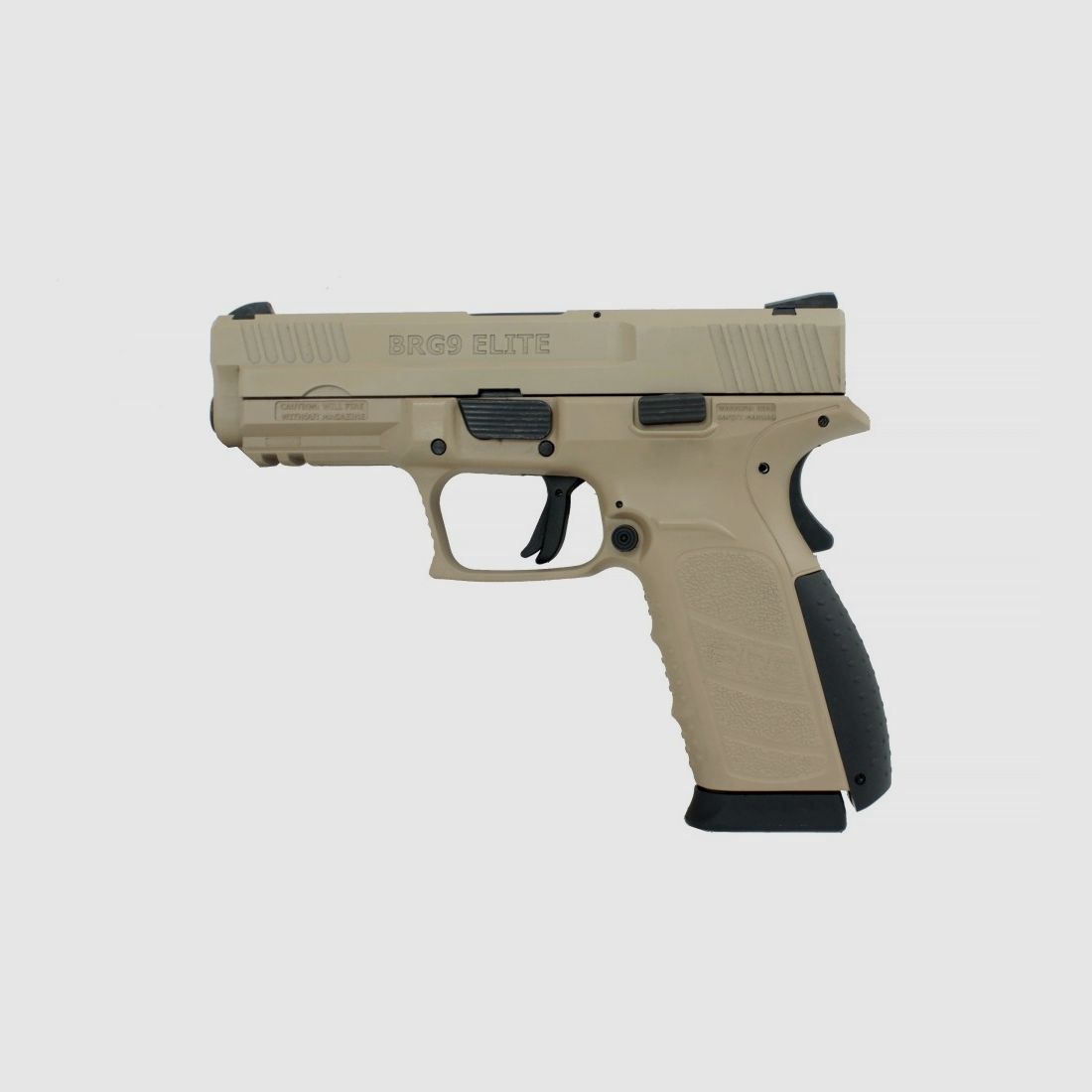 Pistola semiautomatica BURGU BRG9 Elite Tan cal. 9×19 con caricatore da 16 colpi, immagine 2 di 6
