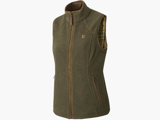 Härkila Sandhem Chaleco de Forro Polar para Mujer Dusty Lake Green Melange
