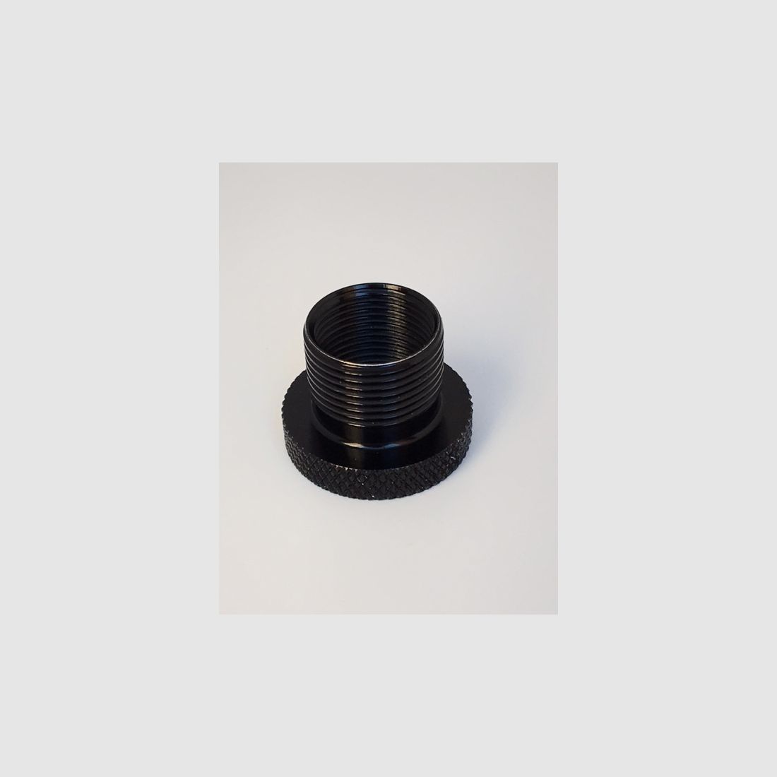 Adapter für Airsoft Schalldämpfer schwarz aus Aluminium mit verschiedene Gewinde, Bild 1 von 2