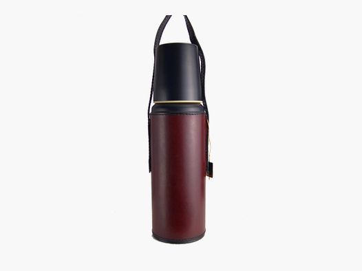 Thermos rivestito in pelle bordeaux