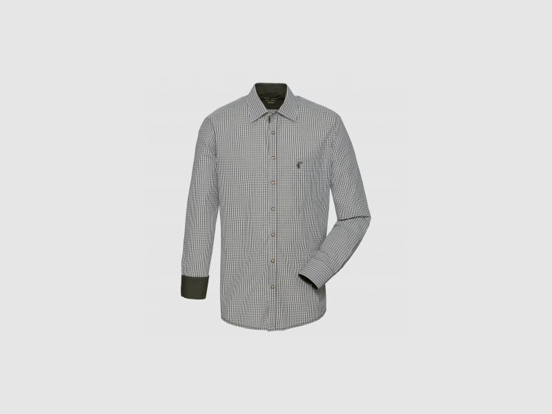 OS Trachten Heren Langarmhemd Hertenhoofd | 41/42