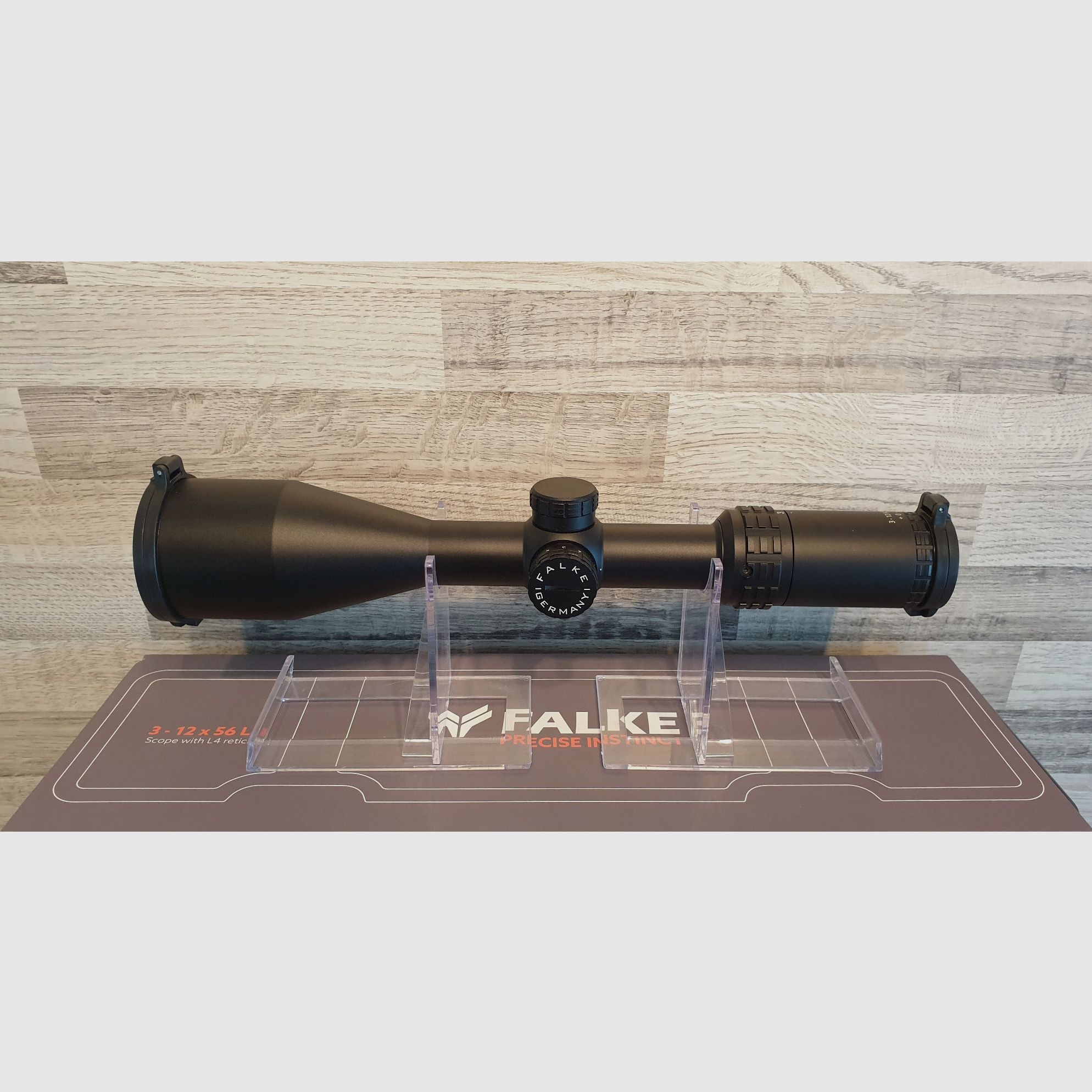 Producto nuevo del comercio especializado - Mira telescópica FALKE 3-12x56 L4 retícula 4 con punto de luz