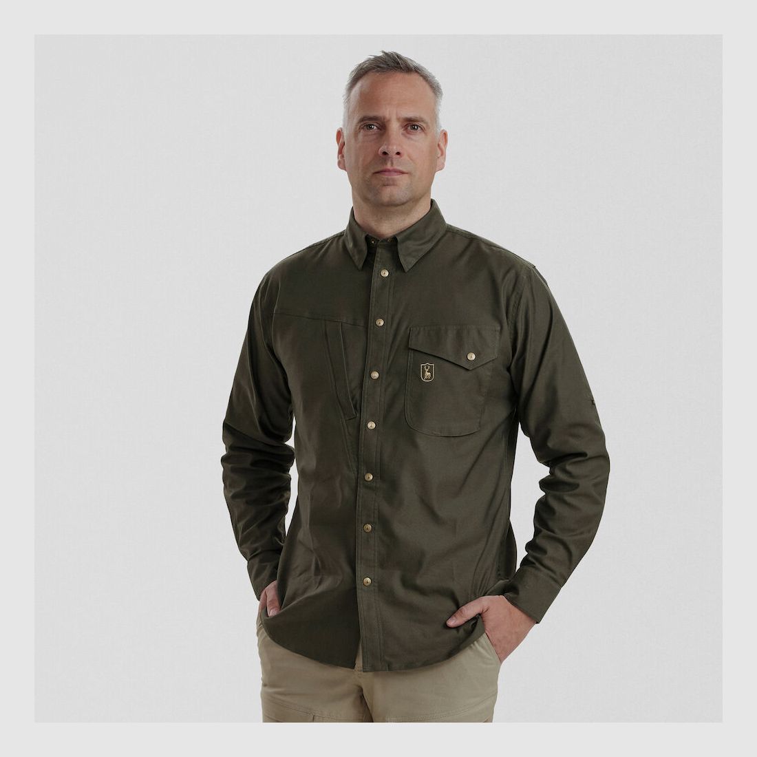 Camisa Matobo - Verde Bosque - Talla Hombre: 37/38