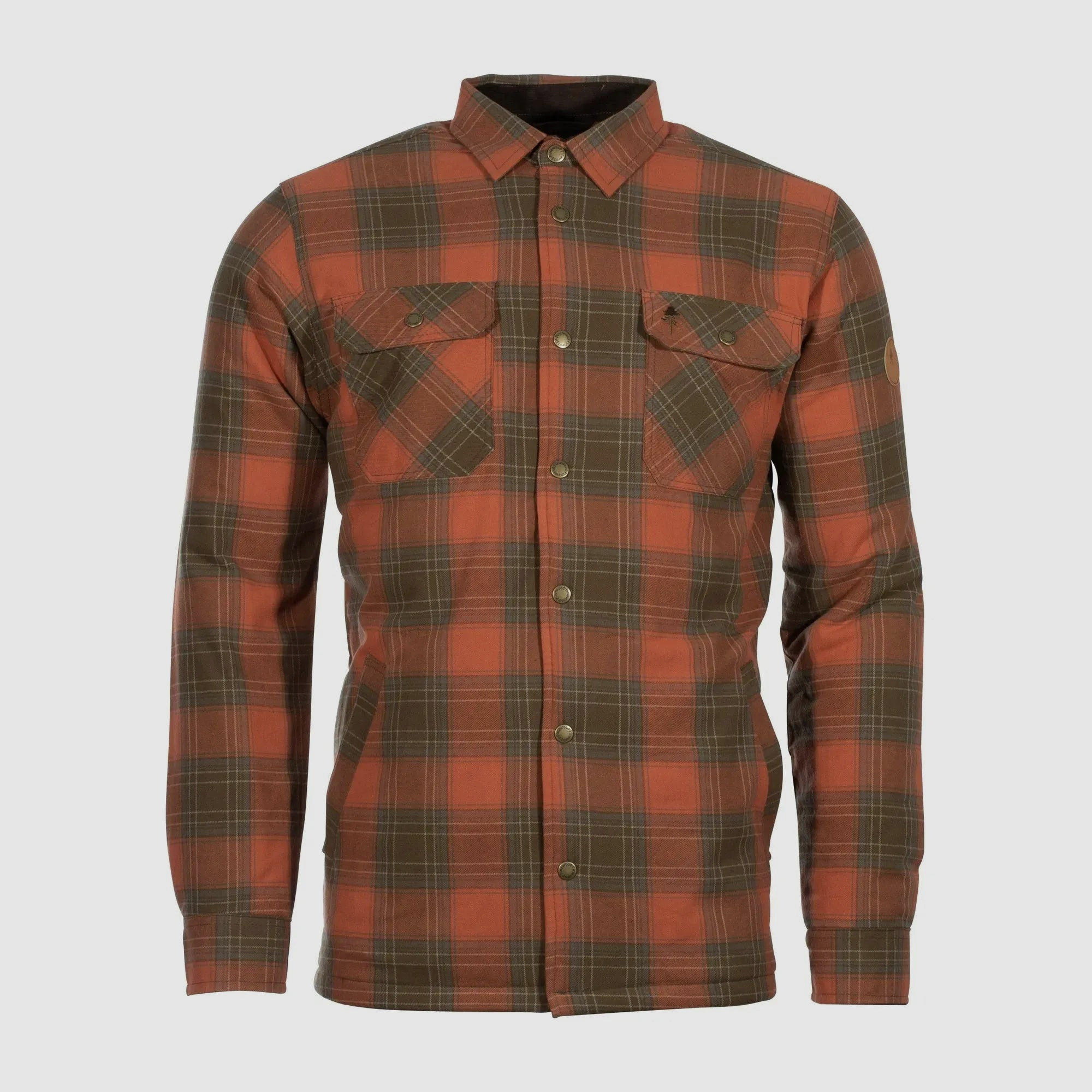 Pinewood Pinewood Flanellhemd Finnveden terracotta oliv