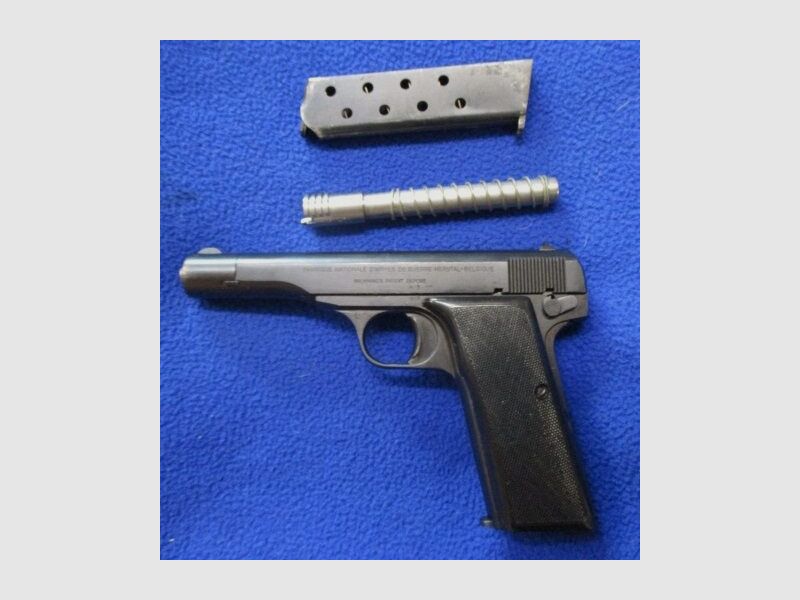 Pistole FN 1910 7,65mm Browning mit Wechsellauf 9mm Browning kurz 1910