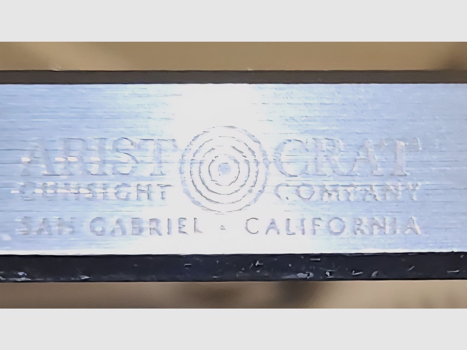 3-position sight rail ARISTOCRAT SAN GABRIEL CALIFORNIA