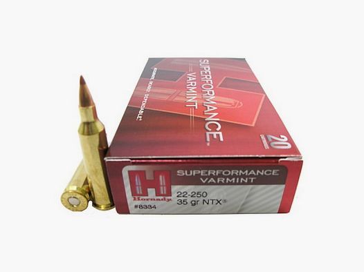 22-250 Rem Hornady SUPERFORMANCE® VARMINT™ 35 gr NTX® VE20