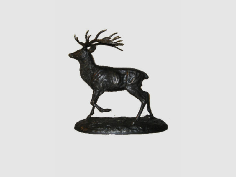 Lovergreen Bronzestatue Motiv Hirsch im Stillstand