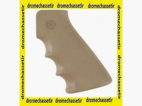 Poignée Hogue avec grip caoutchouc, avec empreinte de doigt pour AR15, M4, FDE