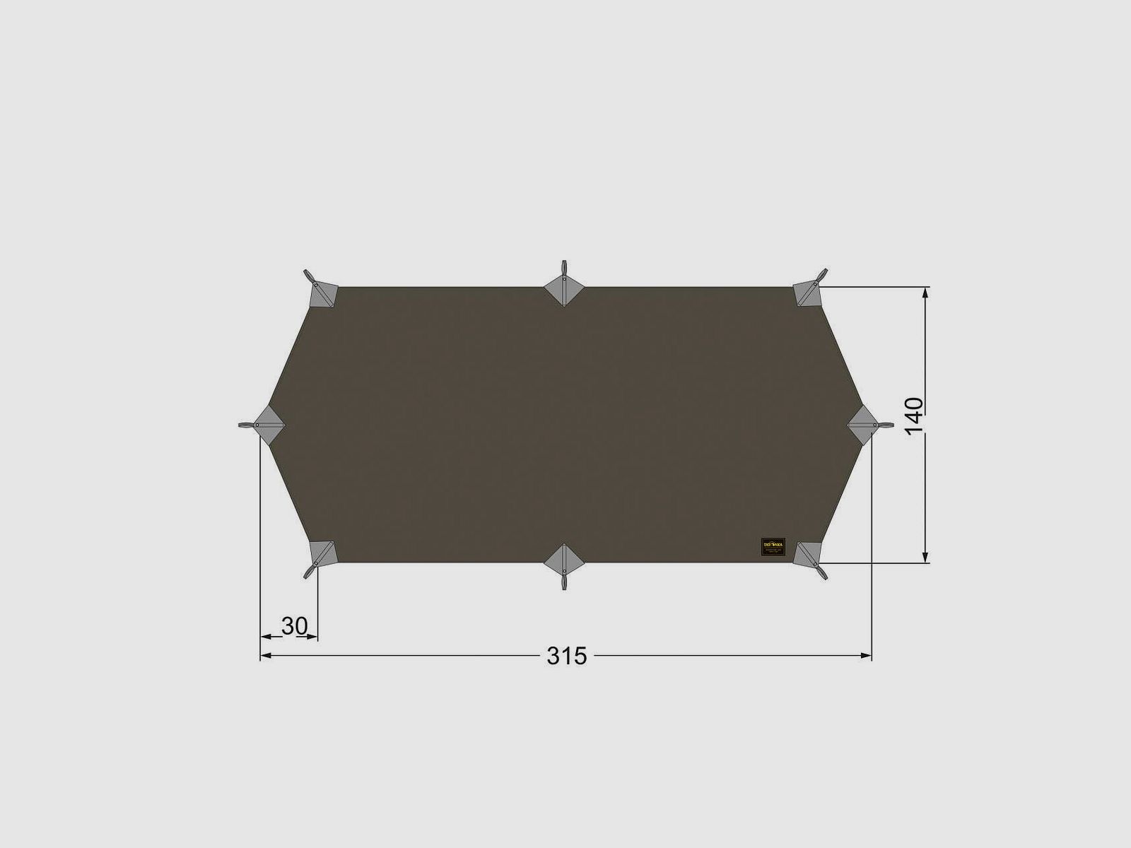 Tatonka Tarp Wing LT – ultraleichtes Trekking Tarp, Bild 2 von 5