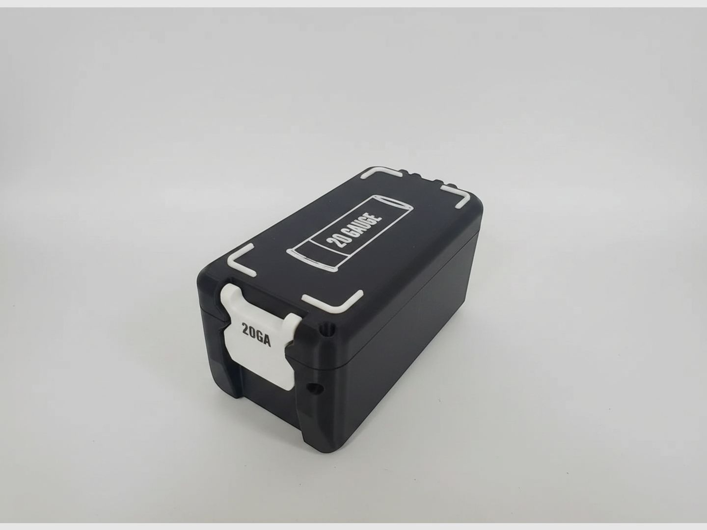 Filamelt Munitionsbox / 20 Gauge / 'Klapp- / Rastdeckel' / Patronenbox, Ammo Box