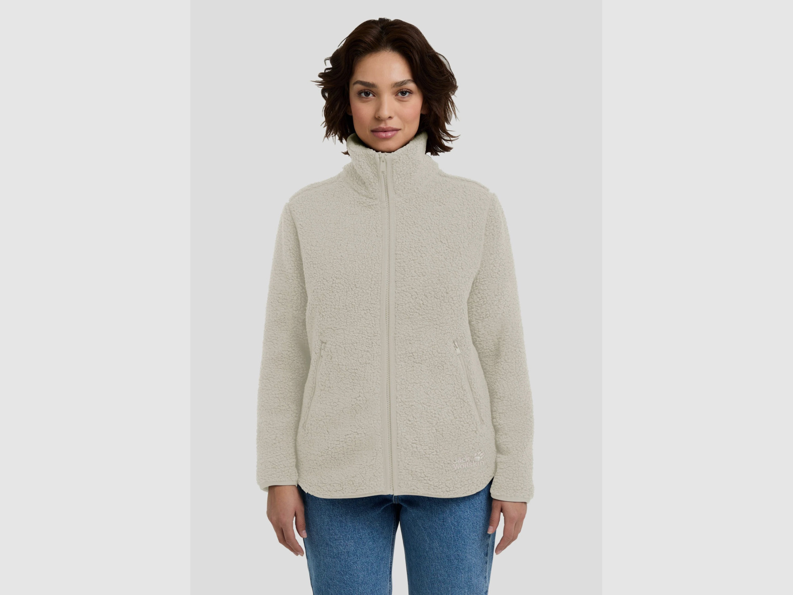 JACK WOLFSKIN High Curl Jkt W Fleecejacke Damen Pale Sand