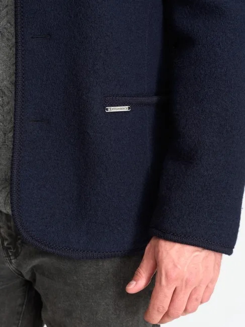 STEINBOCK Hochwertiger Walker aus bester Merino-Schafwolle in Dunkelblau, Bild 3 von 4