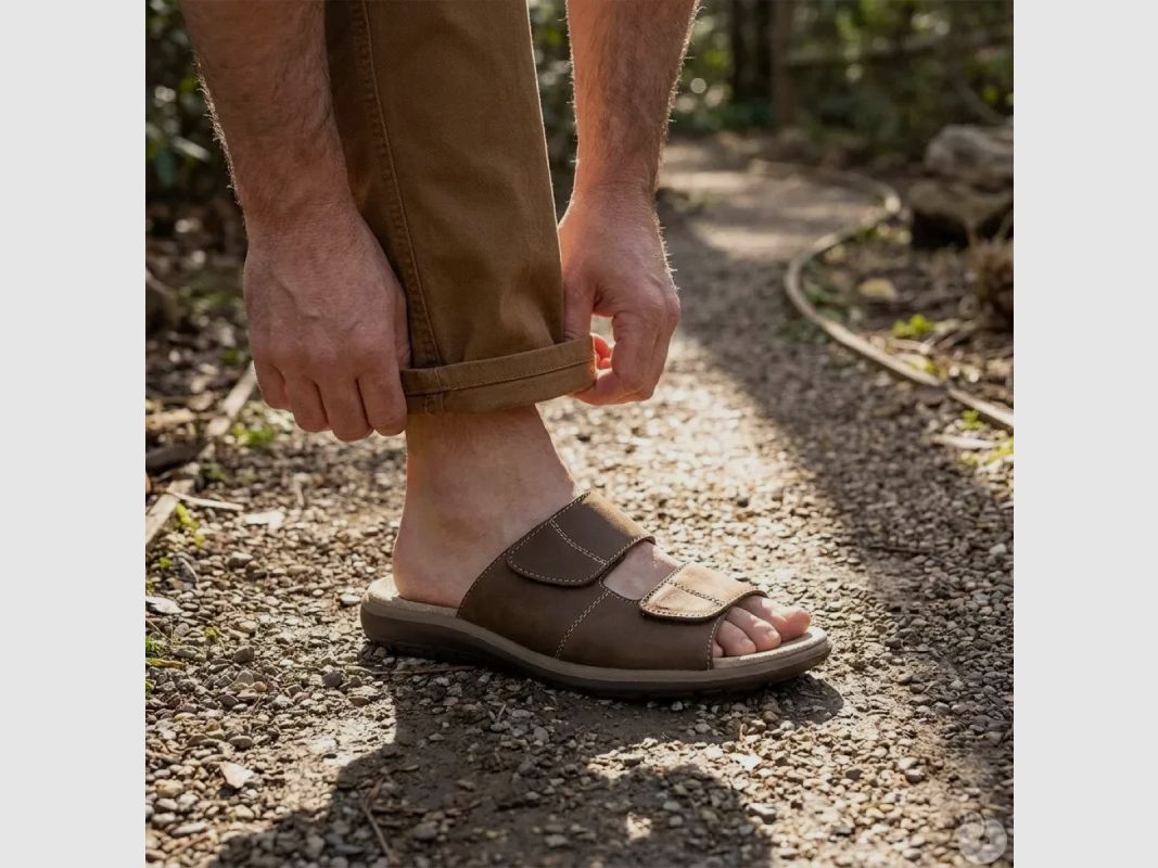 Herren Sandalen Debi aus braunem Leder - AYOKA - Komfort, Bild 7 von 8