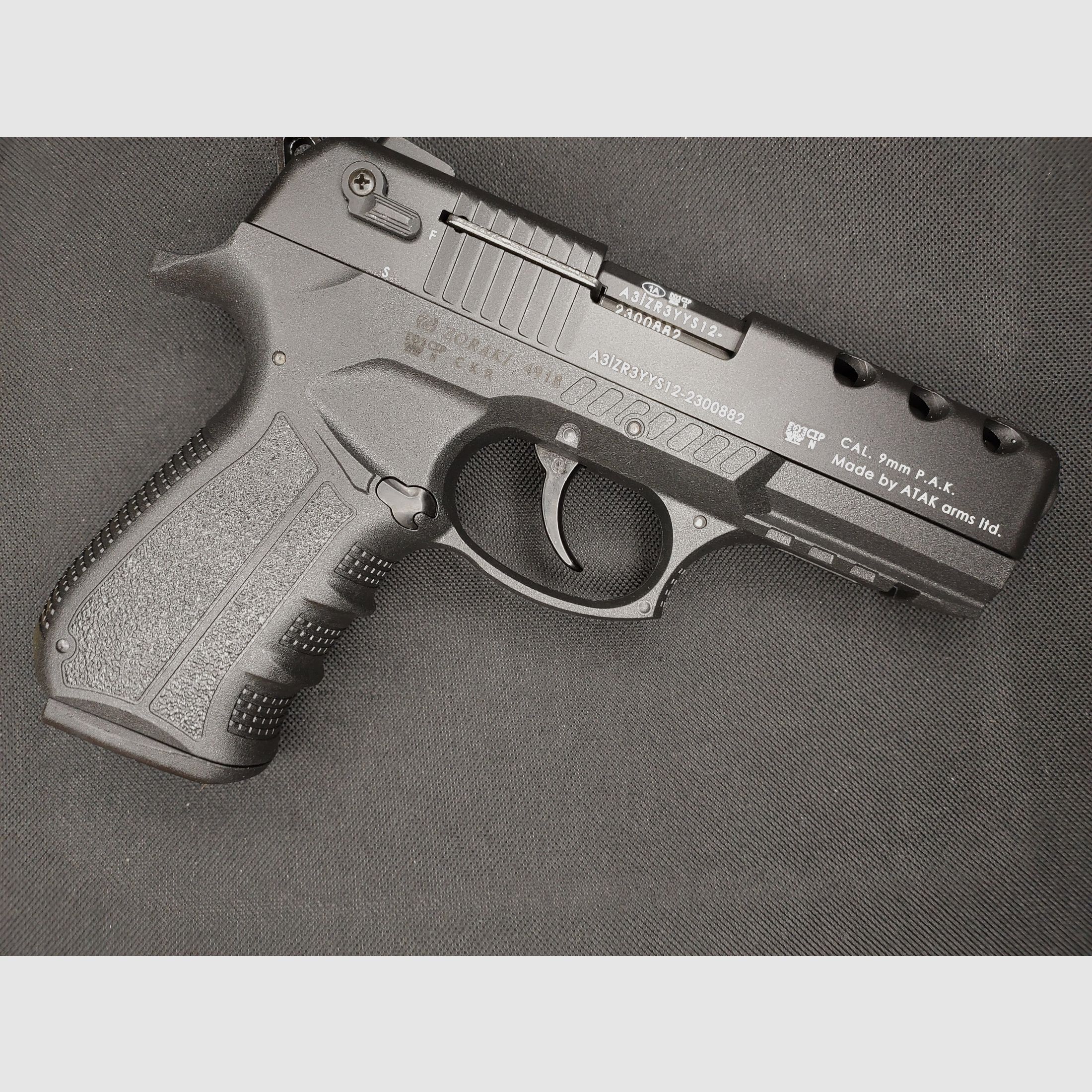 Zoraki 4918 Schreckschuspistole Kal. 9mm P.A.K. (PTB 1110) schwarz - neu!