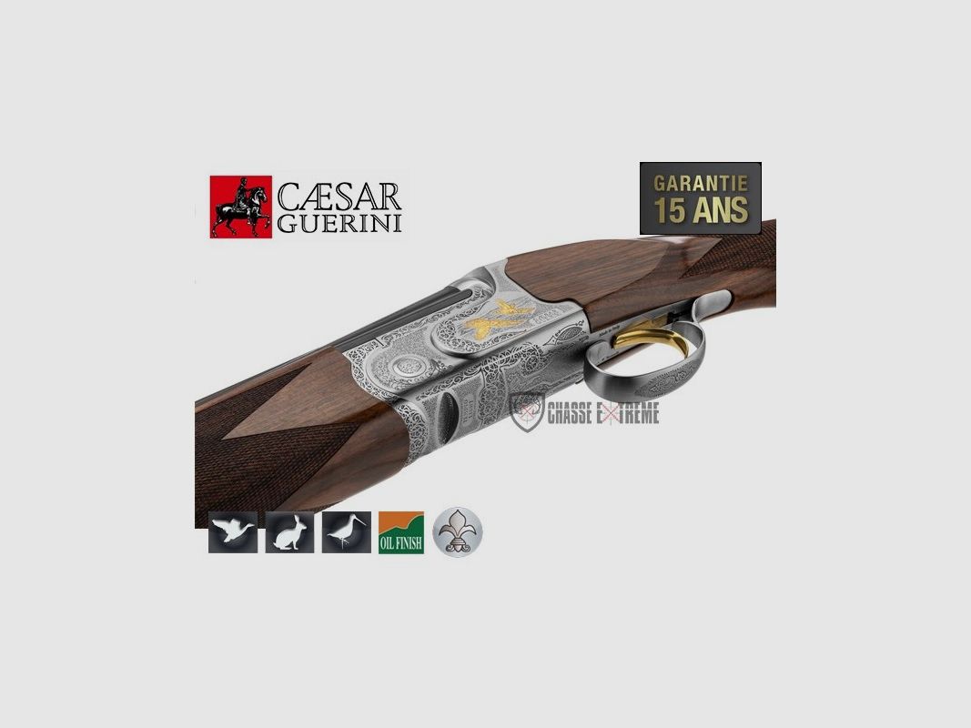 Fusil CAESAR GUERINI Tempio Light Ergal Nickel Cal 12/76 71cm, image 3 sur 4