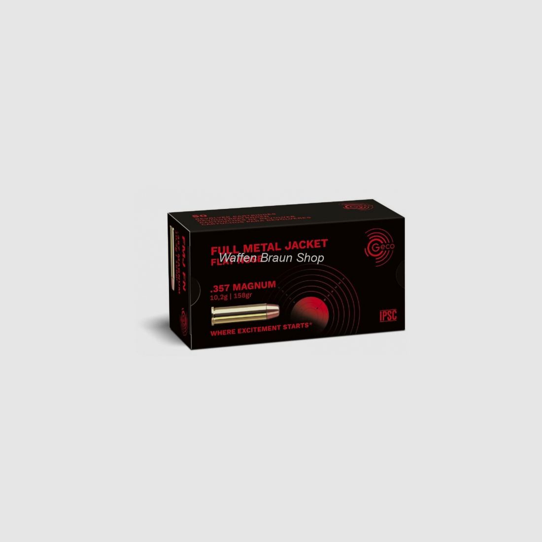 GECO PATR .357 MAG VM-Flachkop 158 grain 50 STK