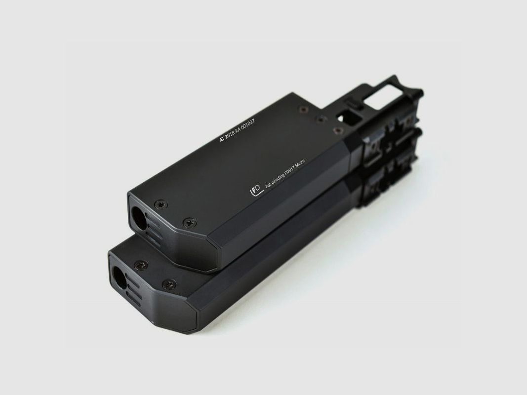 Fischer FD919 Compact Schalldämpfer schwarz für Glock 19 Gen 3 & 4, Bild 2 von 2