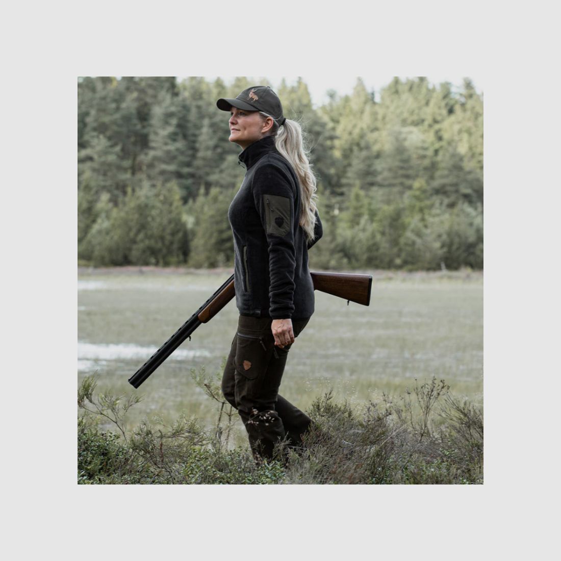 Northern Hunting Damen Fleecepullover Ada Antracite