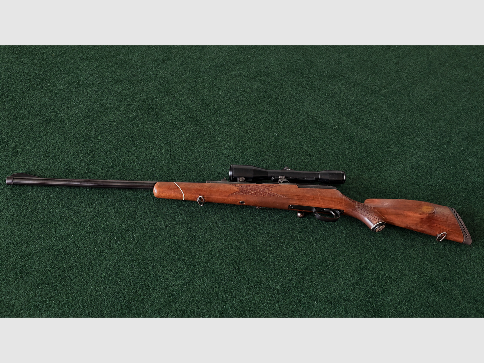 Mauser Modell 66 bolt-action rifle .375 H&H Magnum with Schmidt & Bender 6×42 scope, zdjęcie 1 z 11