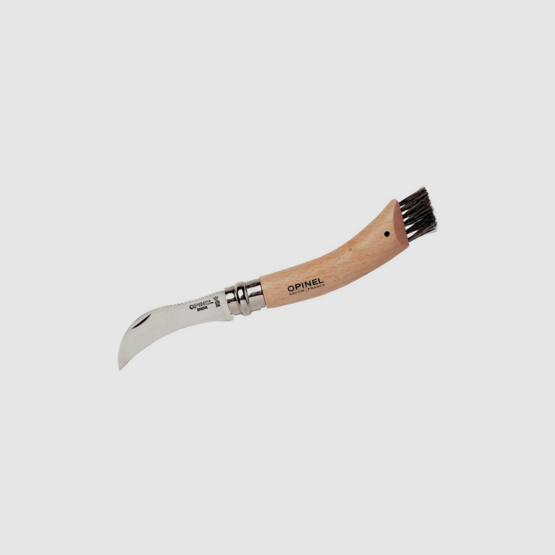 Opinel Folding Mushroom Knife Beech Wood Handle, image 1 of 4