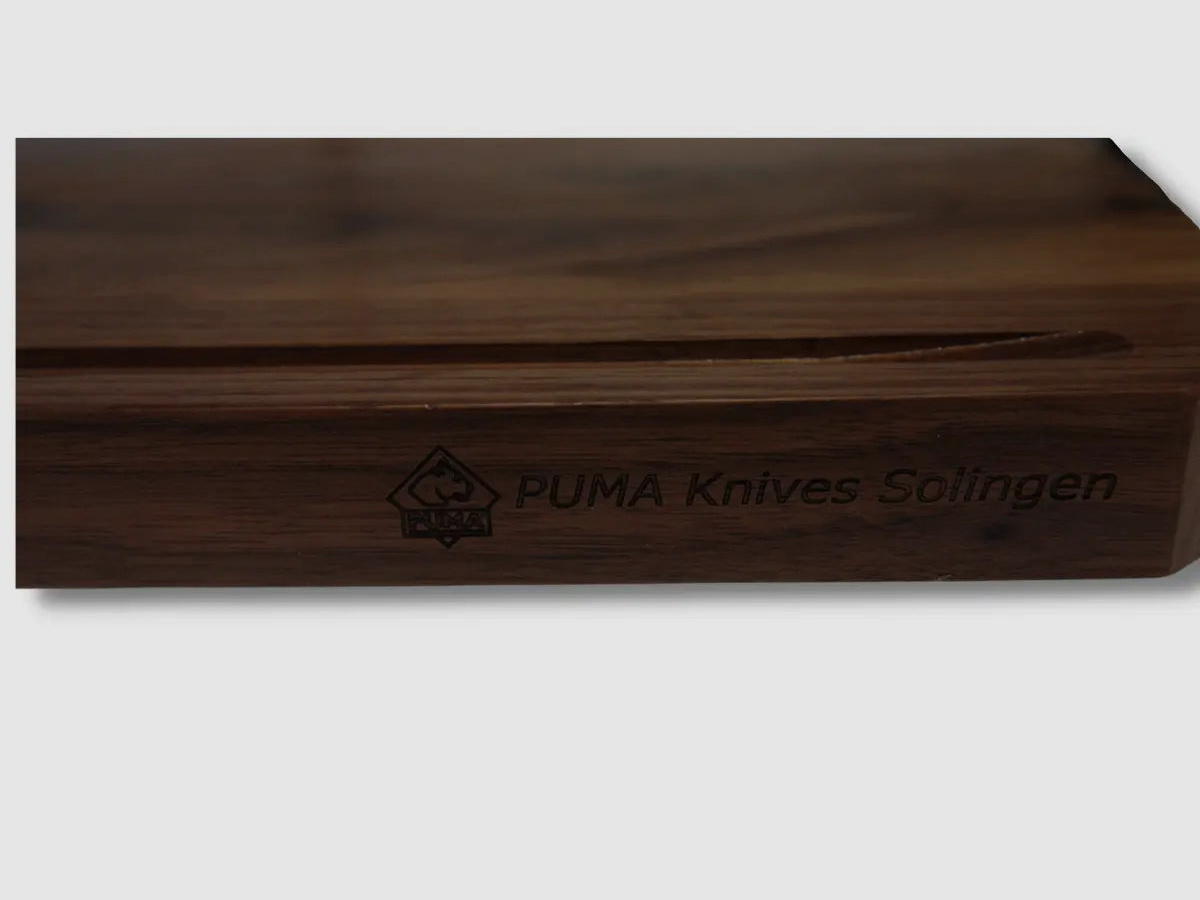 PUMA Schneidebrett mit Saftrille 45x30cm, Walnuss