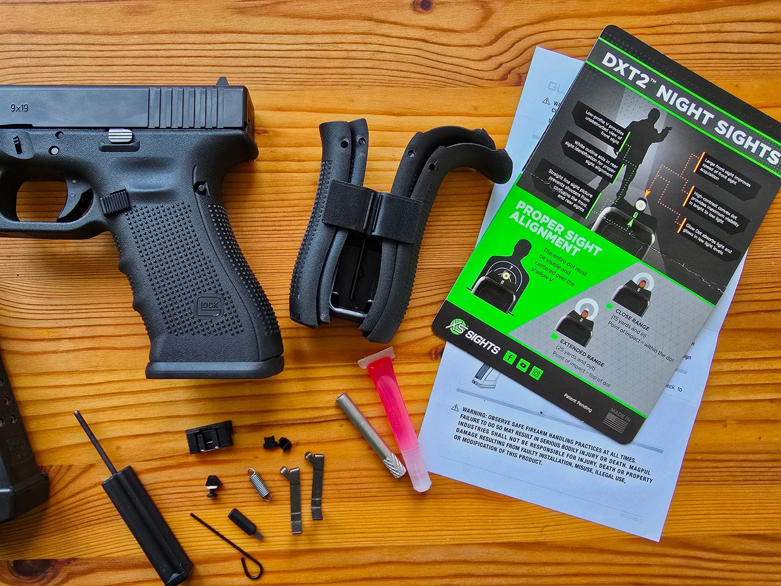 Glock 17 Gen 4 mit XS Sights Tritium | Komplettpaket