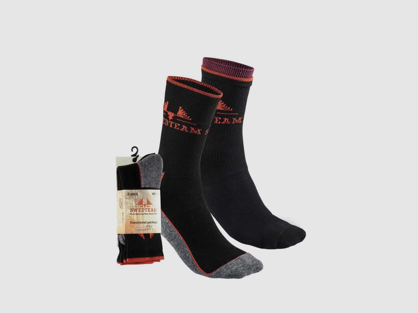 Swedteam Function 2-Pack Socks Black 40/42