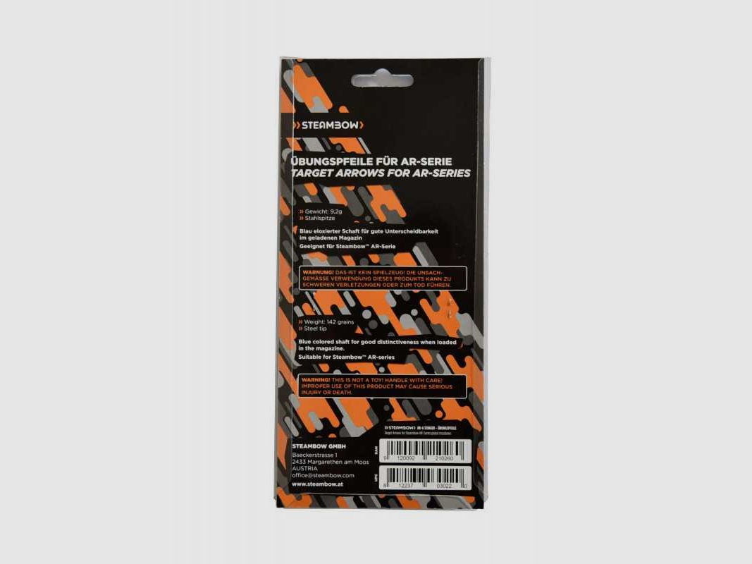 Steambow arrows for Stinger/Viper repeating crossbow pistol, 16.5 cm, 10 pieces