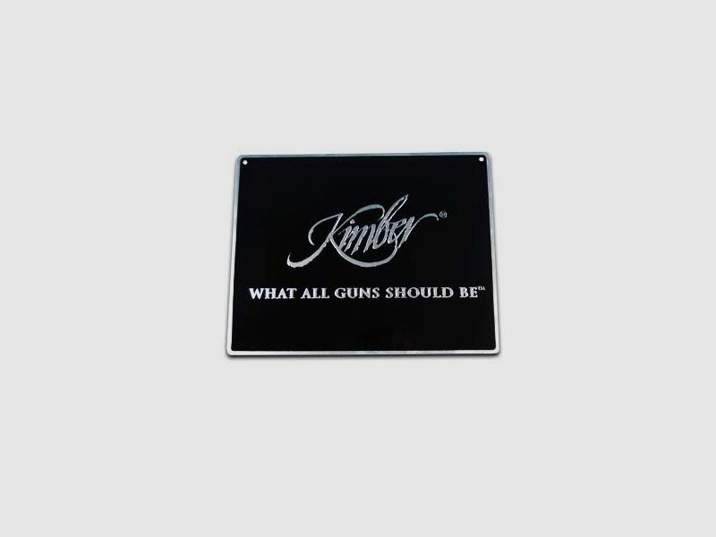 Wandschild Metall Kimber Logo