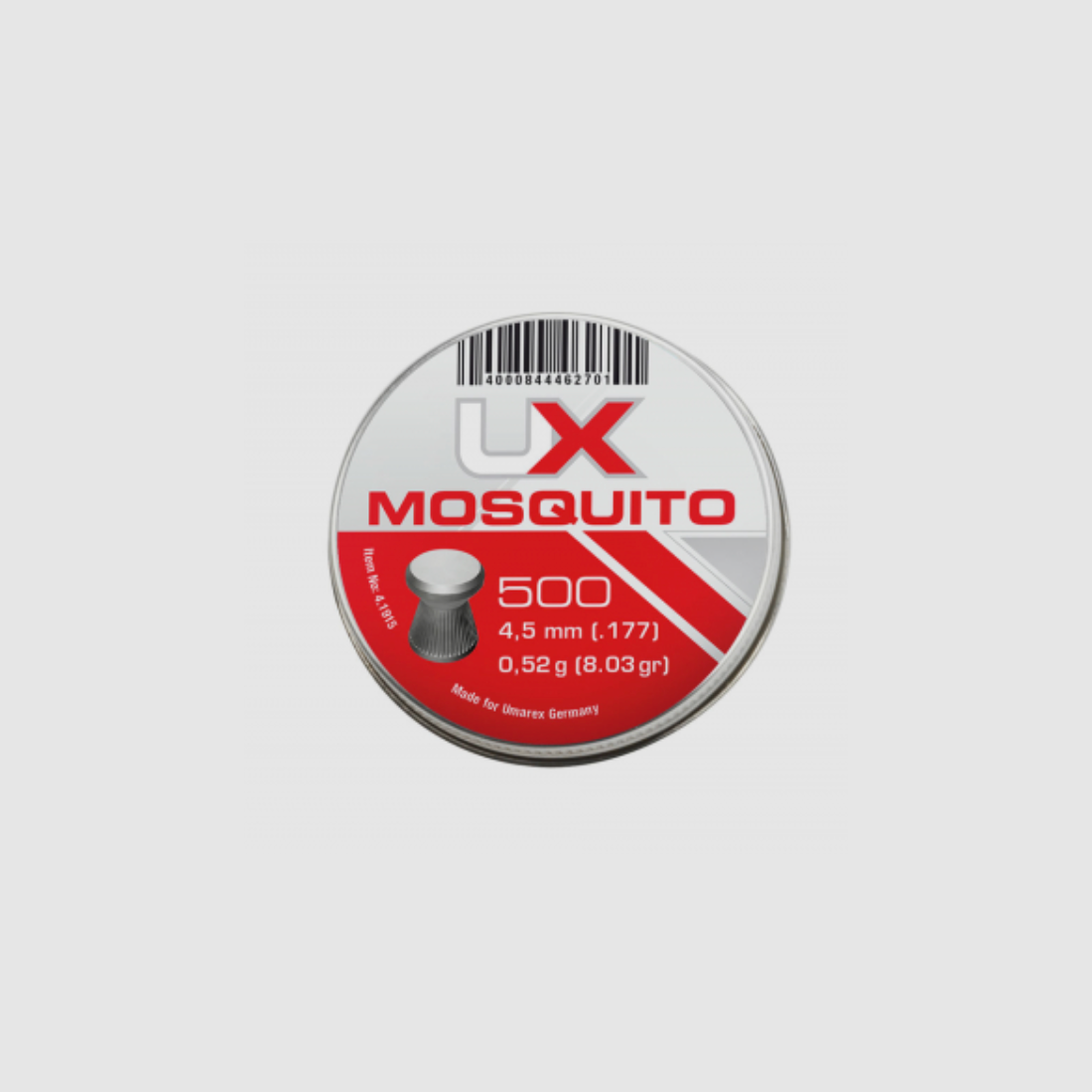 Umarex 4.1915 Mosquito Pellets Diabolos Runddose .177 cal 500 Stk. 4,5 mm 0,52g, Bild 1 von 2