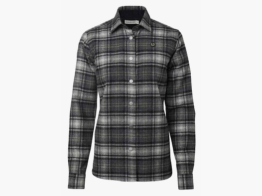 Chevalier Overshirt Champ Wool Charcoal Checked