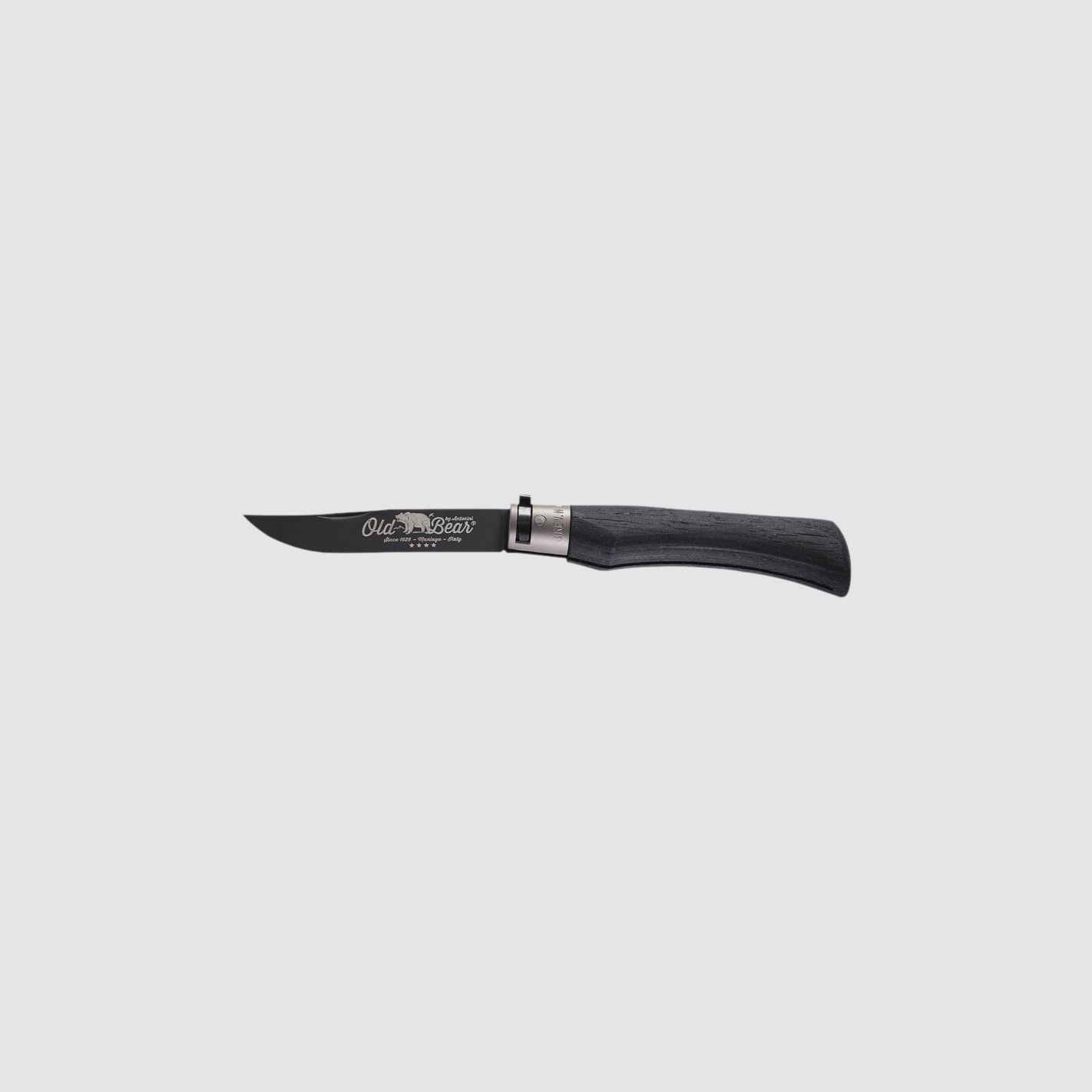 Messer Old Bear Total Black Griff Mehrschicht Edelstahlklinge Nitrogen PTFE Größe L, Bild 1 von 2