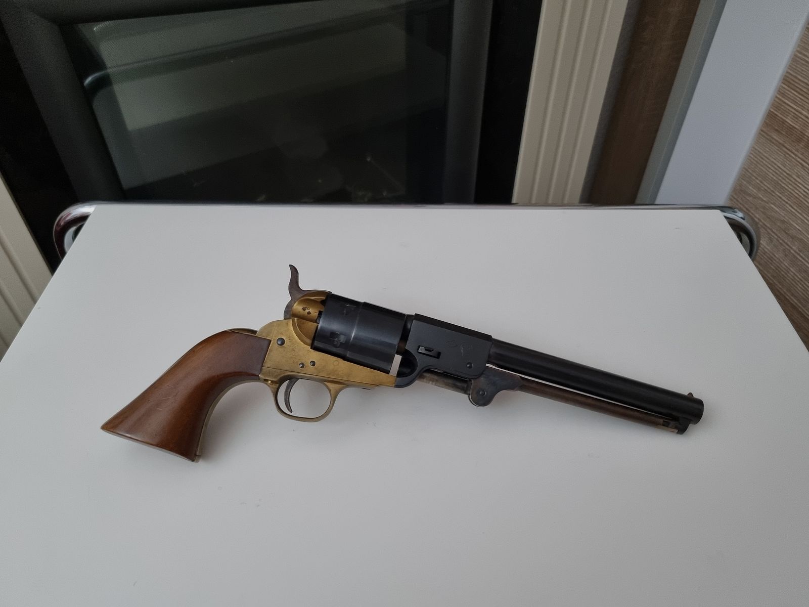 Western Navy 1851 9mm Knall Seltener Neumann Umbau PTB 357/2 