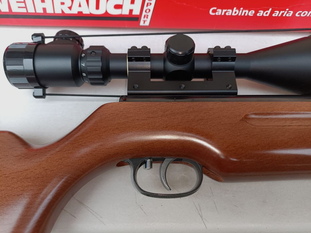 Luftgewehr Weihrauch HW 35 K Schalldämpfer Fernrohr Exportfeder