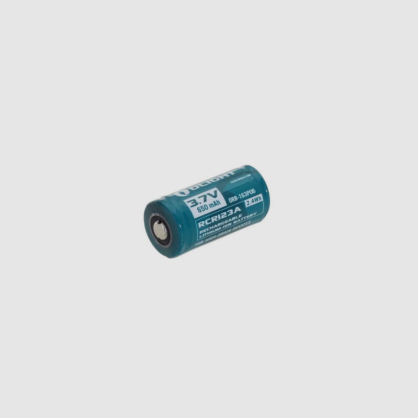 Wiederaufladbarer RCR123 650 mAh mit PCB USB-Anschluss + Kabel Olight, Bild 1 von 2