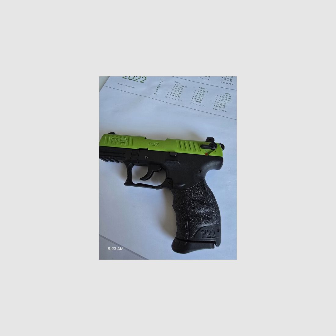 Walther P22Q Black/Green ungeschossen
