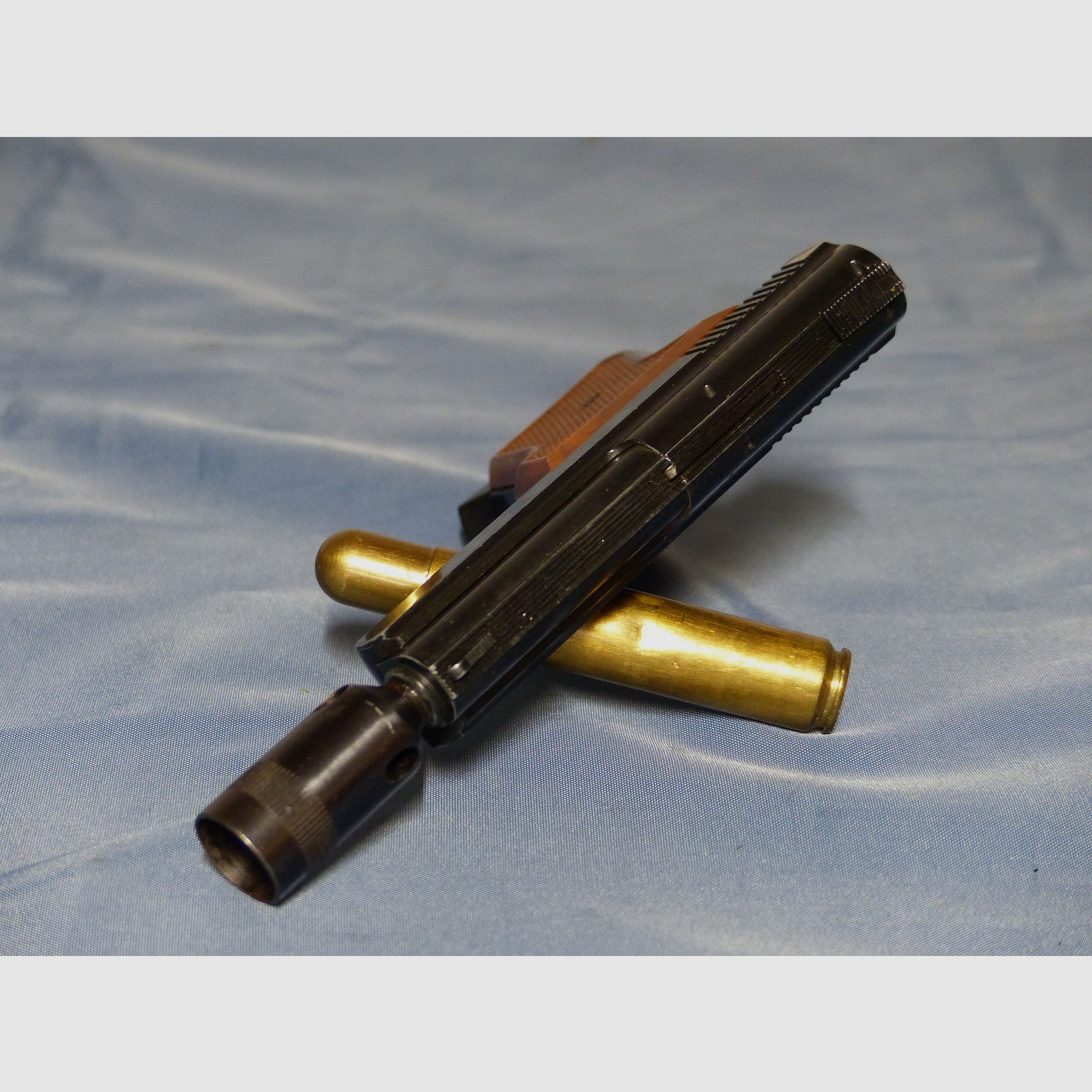 Schreckschuss Gas Pistole Rhöner SM Mod. 15 Cal. 8 mm Knall PTB 83 aus 1975 OVP vintage