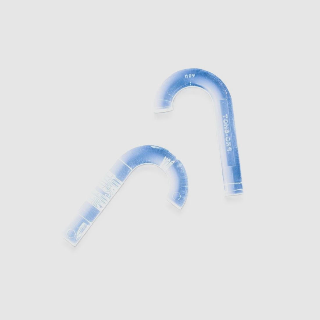 2 UV Laufleuchten Fiber klar/blau