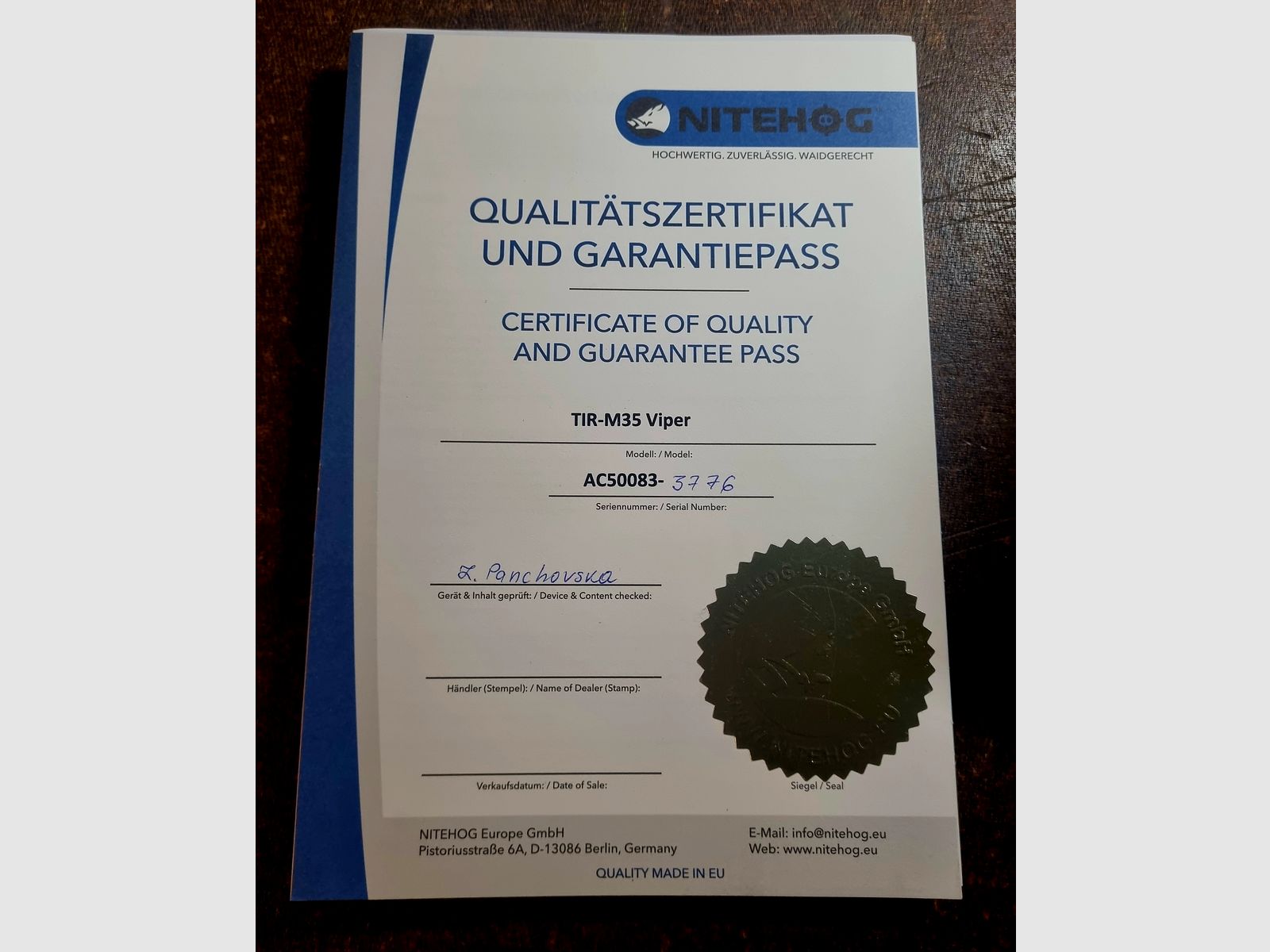 Nitehog Viper TIR - M 35 XC