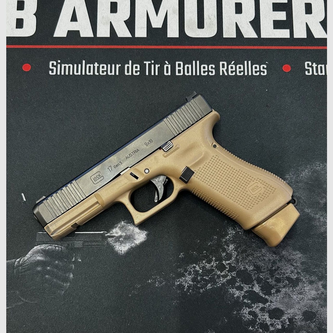 GLOCK – 17 GEN 5 FRANCUSKA BROŃ – Kal. 9 X 19 (9MM LUGER), zdjęcie 2 z 3
