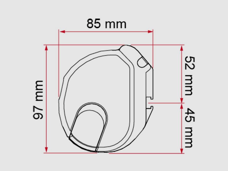 Markise F35 230, schwarz, Royal Grey, Bild 1 von 12