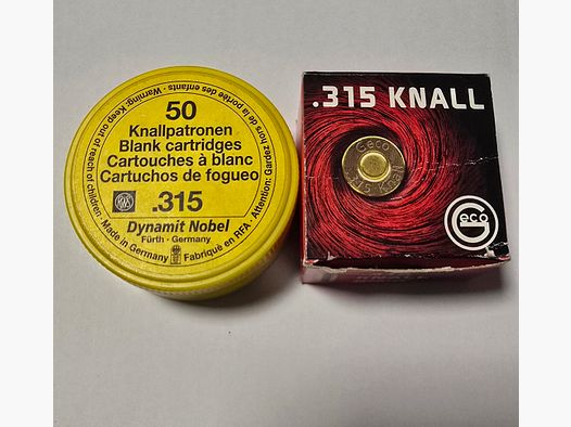 Platzpatronen Selten .315 Knall 72 Stück