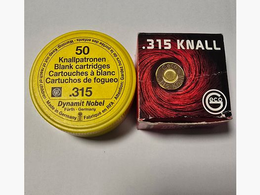 Platzpatronen Selten .315 Knall 72 Stück