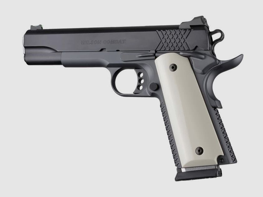Hogue 1911 Grip Smooth Ivory Polymer Ambi-Cut, Bild 3 von 4