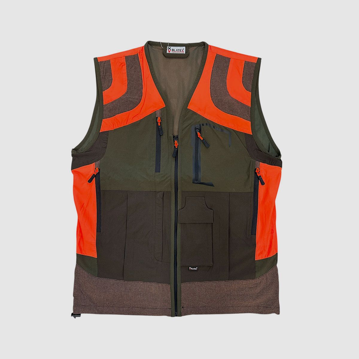 Vest – Blatex – Lightweight elastic Green/Orange, image 1 of 2
